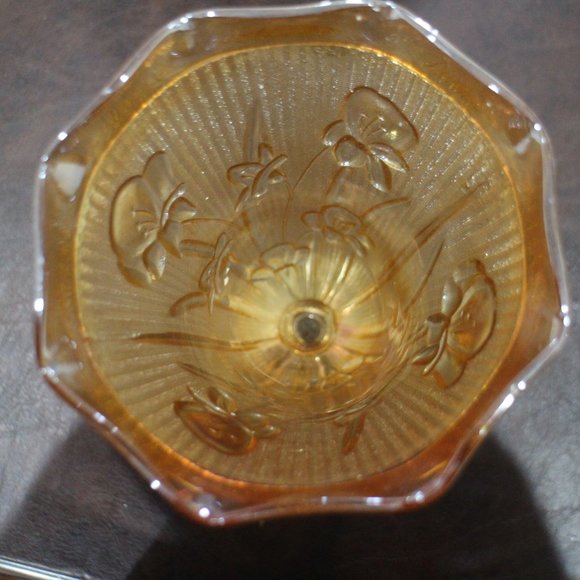 ANTIQUE! GLASS VASE/PLATE SET (DEPRESSION ERA) 3PC - Picture 8 of 8